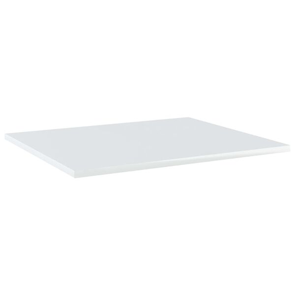 vidaXL Wandschappen 8 st 60x50x1,5 cm spaanplaat hoogglans wit