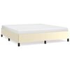 vidaXL Bedframe zonder matras 160x200 cm kunstleer cr&egrave;mekleurig