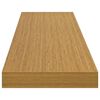 vidaXL Wandplank Wandgemonteerd Beige 120 x 23,5 x 4 cm Bewerkt hout