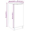 vidaXL Schoenenkast 30x35x70 cm bewerkt hout bruin eikenkleur