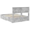 vidaXL Bedframe met hoofdeinde Beton Grijs 160 x 200 cm Bewerkt hout