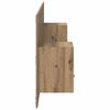 vidaXL Hoofdbord Met Kast met lade 3 pcs Artisan Eiken Bewerkt hout