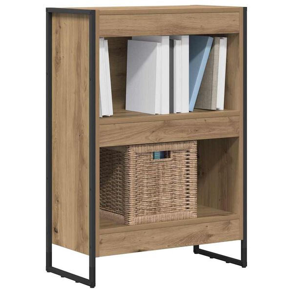 vidaXL Boekenkast Ambachtelijk eiken 80 x 30 x 155 cm Bewerkt hout