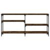 vidaXL Wandtafel 160x29x75 cm bewerkt hout gerookt eikenkleurig