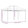 vidaXL Partytent Bruin 279 x 410 x 315 cm Oxford Stof