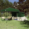 vidaXL Camping Tent Set met dak met opslag 2 pcs Groen Taffeta en Stof