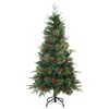 vidaXL Kunstmatige Inklapbare Kerstboom Groen 150 cm PE en PVC