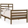 vidaXL Bedframe massief hout honingbruin 90x190 cm