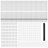 vidaXL Hek met Paal Grijs 1,5 x 100 m Staal en PVC