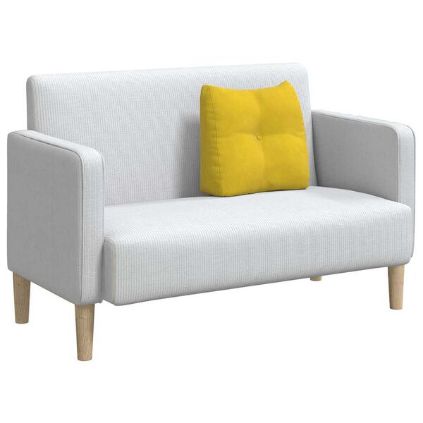 vidaXL Rugkussen Geel 45 x 24 x 50 cm Fluweel