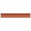 vidaXL Wandplank met plank 2 pcs Rood 60 x 9 x 3 cm Bewerkt hout