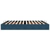 vidaXL Ottoman bedframe zonder matras 160x200 cm fluweel donkerblauw