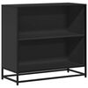 vidaXL Boekenkast 80,5x35x76 cm bewerkt hout zwart