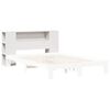 vidaXL Hoofdbord met opbergruimte 150 cm massief grenenhout wit