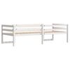 vidaXL Kinderbedframe massief grenenhout wit 80x200 cm