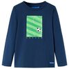 Kindershirt met lange mouwen 92 marineblauw