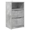 vidaXL Nachtkastje Beton Grijs 40 x 30 x 467 cm Bewerkt hout