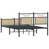 vidaXL Bedframe zonder matras hout sonoma eikenkleurig 120x200 cm