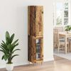 vidaXL Hoge kast 2 pcs Oud Hout Bewerkt hout