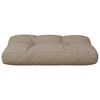 vidaXL Palletkussen 60x40x12 cm stof taupe