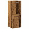 vidaXL Badkamerwandkast 30x30x80 cm bewerkt hout oud houtkleurig