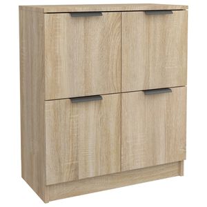 vidaXL Dressoir 60x30x70 cm bewerkt hout sonoma eikenkleurig