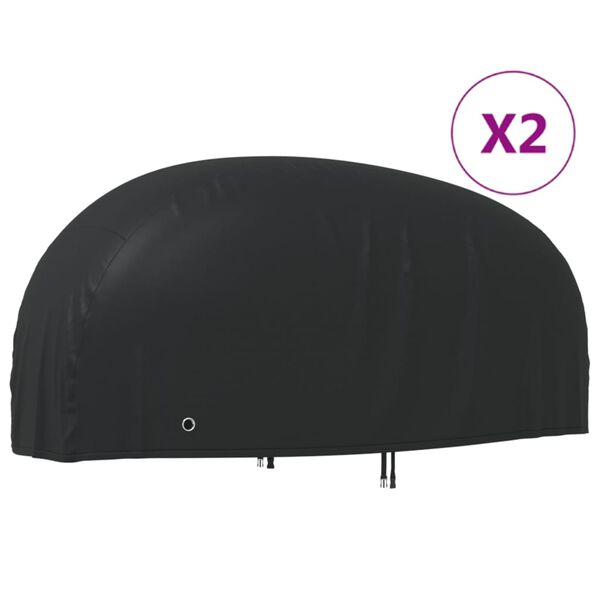 vidaXL Motorhoezen 2 st 220x95x110 cm 210D oxford stof
