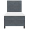 vidaXL Boxspringbed met matras Donkergrijs 80 x 200 cm Stof
