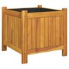 vidaXL Plantenbak met voering 42x42x40 cm massief acaciahout