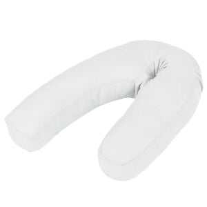 vidaXL Zwangerschapskussen J-vormig 54x(36-43) cm wit