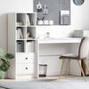 vidaXL Bureau met lade 2 pcs Wit