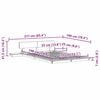 vidaXL Bedframe Bruin 135 x 190 cm Hout