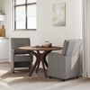 vidaXL Eetstoelen met wielen 2 pcs Taupe 57 x 67 x 95 cm Stof