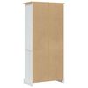 vidaXL Wandkast 80x40x170 cm Mexicaans grenenhout Corona-stijl wit