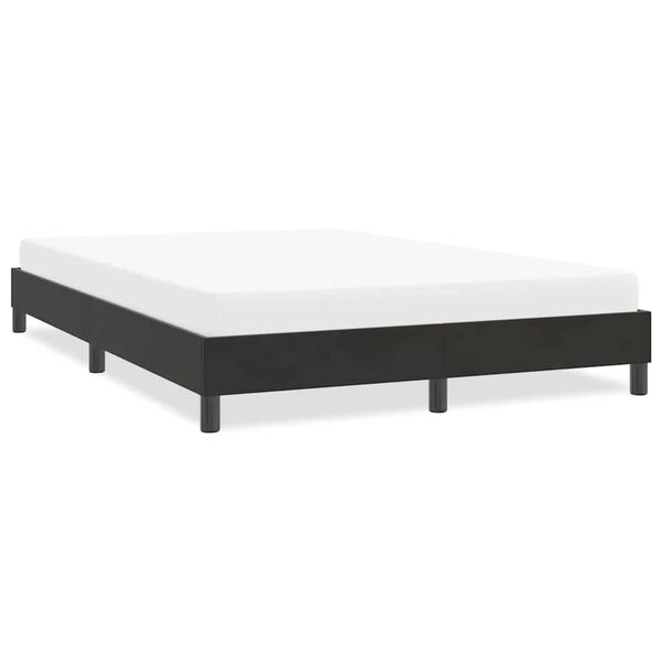 vidaXL Bedframe zonder matras 140x210 cm fluweel zwart