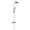 vidaXL Thermostatisch Douchesysteem Set Chroom RVS 201