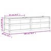 vidaXL Plantenbak 180x50x50 cm massief grenenhout wasbruin