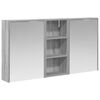 vidaXL Badkamerkastenset 3 st 116 x 16 x 62,5 cm Bewerkt hout