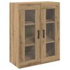 vidaXL Highboard Artisan Eiken 69,5 x 34 x 180 cm Bewerkt hout