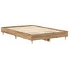vidaXL Bedframe zonder matras 120x190 cm spaanplaat artisanaal eiken