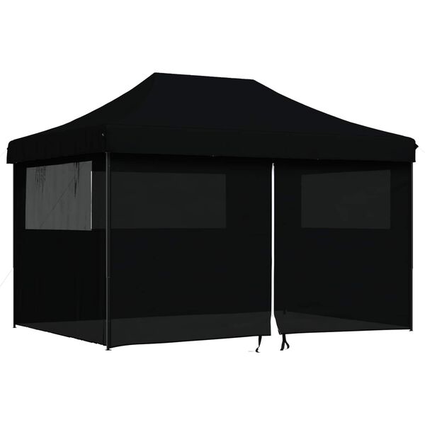 vidaXL Partytent Zwart 279 x 410 x 315 cm Oxford Stof