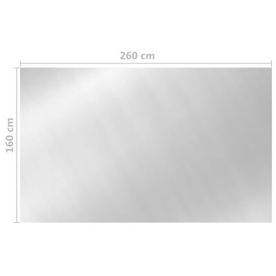 vidaXL Zwembadhoes 260x160 cm PE zilverkleurig