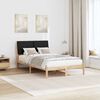 vidaXL Bedframe Bruin en zwart 135 x 190 cm Massief grenenhout