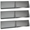 vidaXL Keerwand 6 st 100 x 12 x 40 cm Gegalvaniseerd staal zilver
