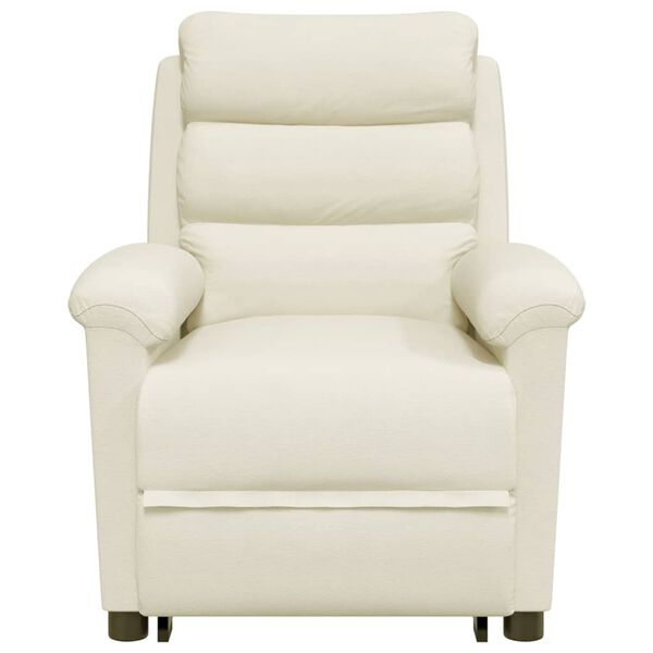 vidaXL Sta-op-massagestoel fluweel crèmekleurig