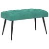 vidaXL Bank met knoopverstelling Turquoise 80 x 40 x 46 cm Fluweel