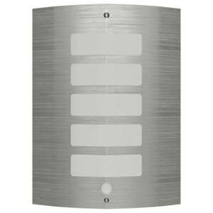 Sierlijke RVS wandlamp met bewegingssensor