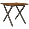 vidaXL Live Edge Eettafel 60 x 55 x 75 cm Massief Acaciahout