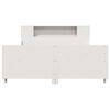 vidaXL Bedframe zonder matras massief grenenhout wit 160x200 cm