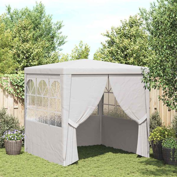 vidaXL Partytent met zijwanden professioneel 90 g/m² 2x2 m wit